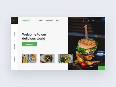 Food Delivery Website home page