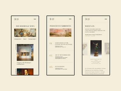 The Hermitage Museum | Redesign concept app app design art concept design dribbble gallery hermitage minimal minimalist museum redesign russia ui ux web