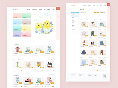 Cücələrim | Kids website design boy children design dribbble girl illustration inspiration kids minimal minimalism ui ux web webdesign website