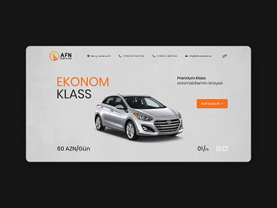 AFN | Rent a car | Website design automobile car car rental car service design dribbble figma homepage landing minimal minimalism rent rent a car rental ui ui design ux ux design web webdesign