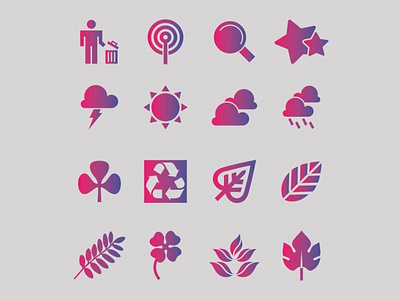 Nature Icons behance design free icons free vector graphic graphic design graphic out graphicout icon design icon set iconography icons logo nature ui vector web icons