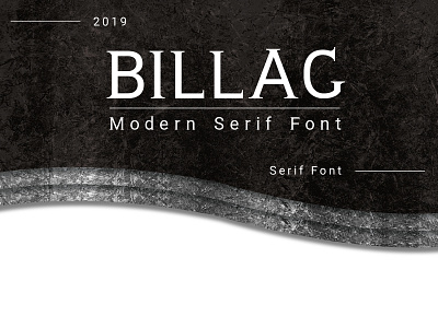 Billag Modern Serif Font