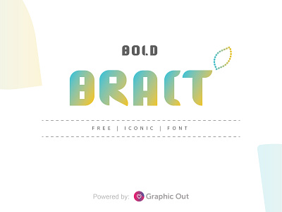Bract Free Iconic Font behance bract design font font design graphic graphic out typography vector