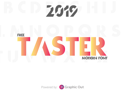 Taster Free Font behance branding cool font design font font awesome font design free graphic graphic design graphic out out taster taster free font typography vector