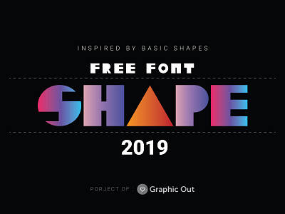 Shape Font behance font font awesome font desgin font design free font free vector graphic graphic design graphic out graphicout shape shape font shape free font typography vector