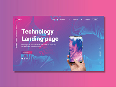 Landing page by Graphic Out on Dribbble