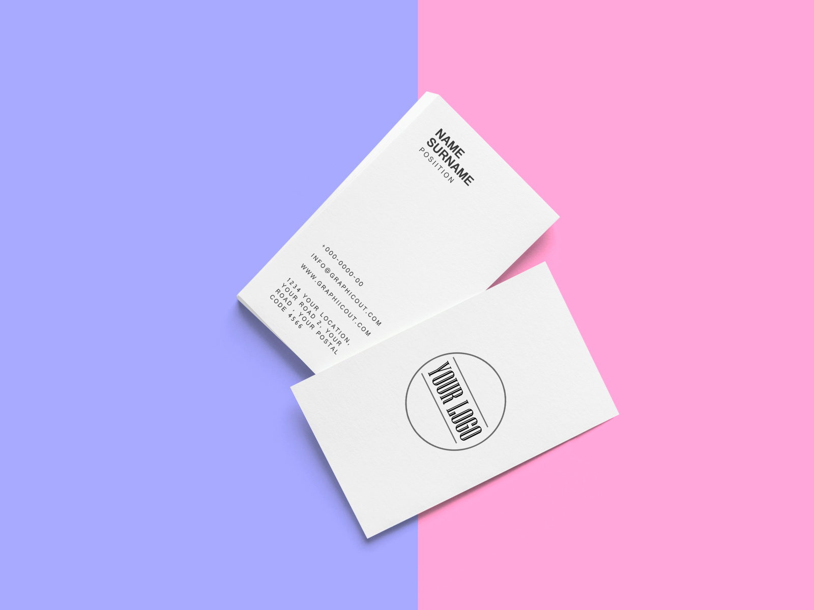 Business card Mock up by Graphic Out on Dribbble