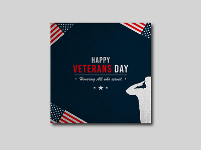 Veterans Day Post behance branding design free free vector graphic graphic design graphic out poster social media design typography vector vectors veterans day