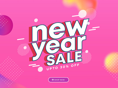 New Year Sale behance design free vector graphic graphic design graphic out graphicout new year sale socail media typography vector
