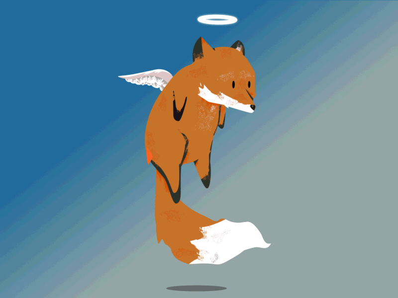 Lil' foxy angel fox wings