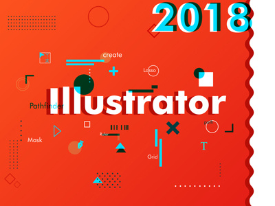 Illustrator 2018 2018 show off adobe art designer graphic design illustrator layout poster series tools vibrant