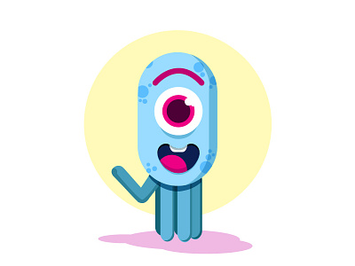 Octopus 2d artwork character character design cute design graphic design illustration octopus pop