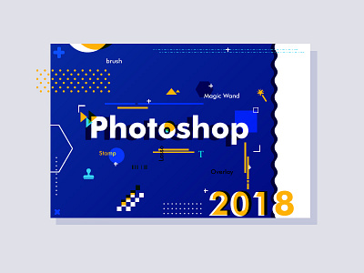 Photoshop 2018 show off abstract adobe art designer graphic design layout photoshop poster series typography vibrant