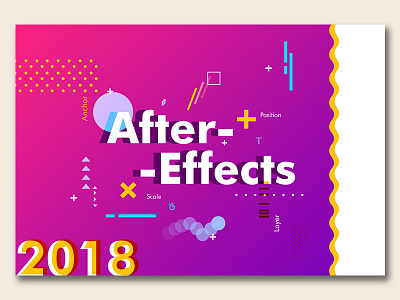 After Effects 2018 2d adobe after effects art colors design flat graphic design layout poster show off