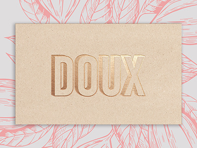 DOUX - Logo adobe art branding branding design design designer graphic design illustration logo logo design typography vibrant visual identity