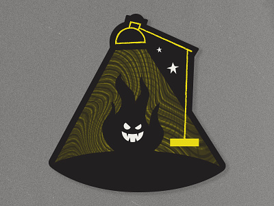 Ghost Light creative dark el paso flame ghost halloween lamp light night stars sticker texas