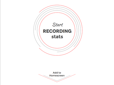 Sports Stats Homescreen design sketch sports stats