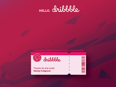 Hello Dribbble