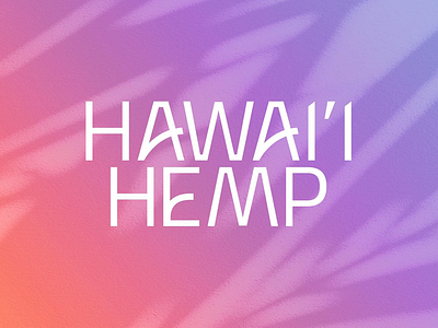 Hawai’i Hemp Logotype branding branding design design lettering logo logo maker logo type logotype typography