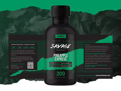 Savage Terpenes - Hybrid branding branding design design illustration packaging packagingdesign rebrand rebranding typography