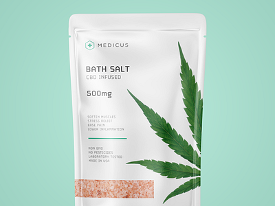 Medicus CBD Bath Salt brand branding branding design cbd design icon illustration label design logo logo design logo maker logomark packaging packagingdesign rebrand rebranding typography vector