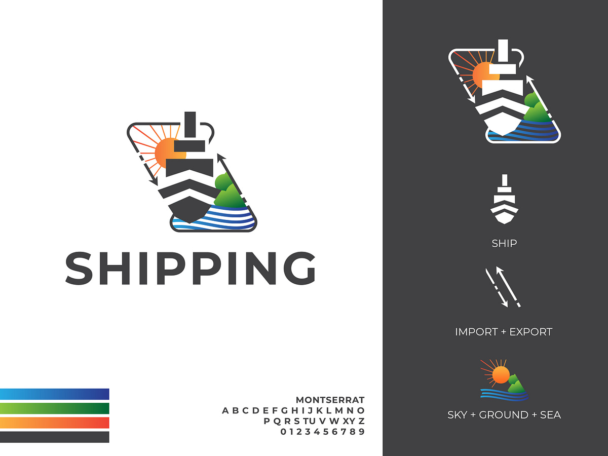 Shipping Logo designs, themes, templates and downloadable graphic ...