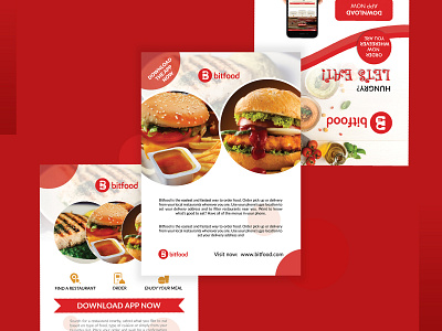 Restaurant Flyer clean clean design creature flyer flyer design flyers print print design red redesign restaurant simple simple design