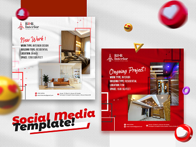 Interior designer social post social media post design ideas