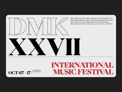 Music Festival - Style Exploration adobe xd clean design digital festival minimal minimalist music festival serif typography web