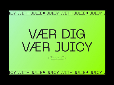 Juicy with Julie - Web Design adobe xd brutalist coaching design digital fitness lenus minimalist pangram pangram typography web