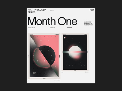 Klasik Gallery - Individual Month Exploration design digital figma lausanne minimalist modern typography web whitespace