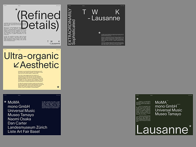 TWK Lausanne - Type + Layouts Explorations design digital exploration figma lausanne layout minimalist modern sans serif typography web