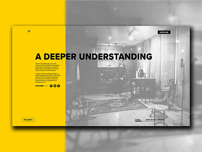 "War on Drugs" Website concept design digital landing page minimalist music redesign ui ux web