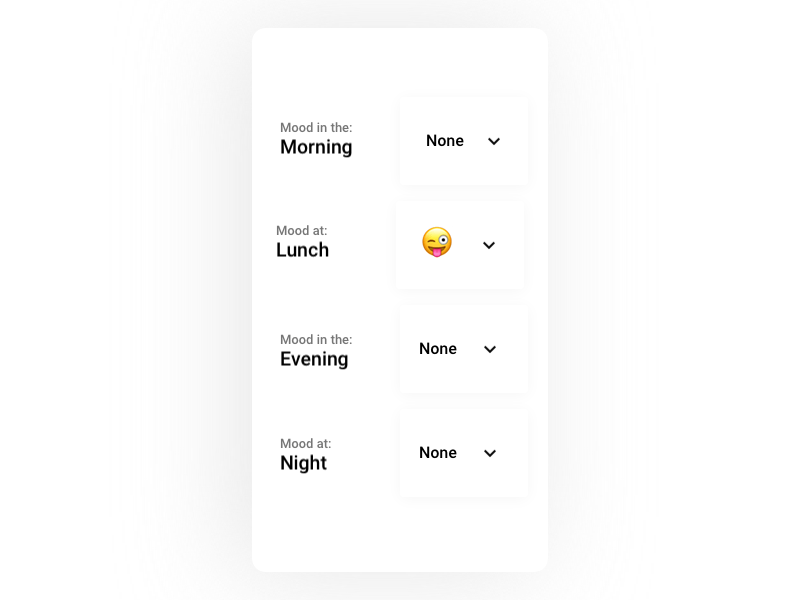 day1 concept dropdown emotion interface select table ui ux uxui