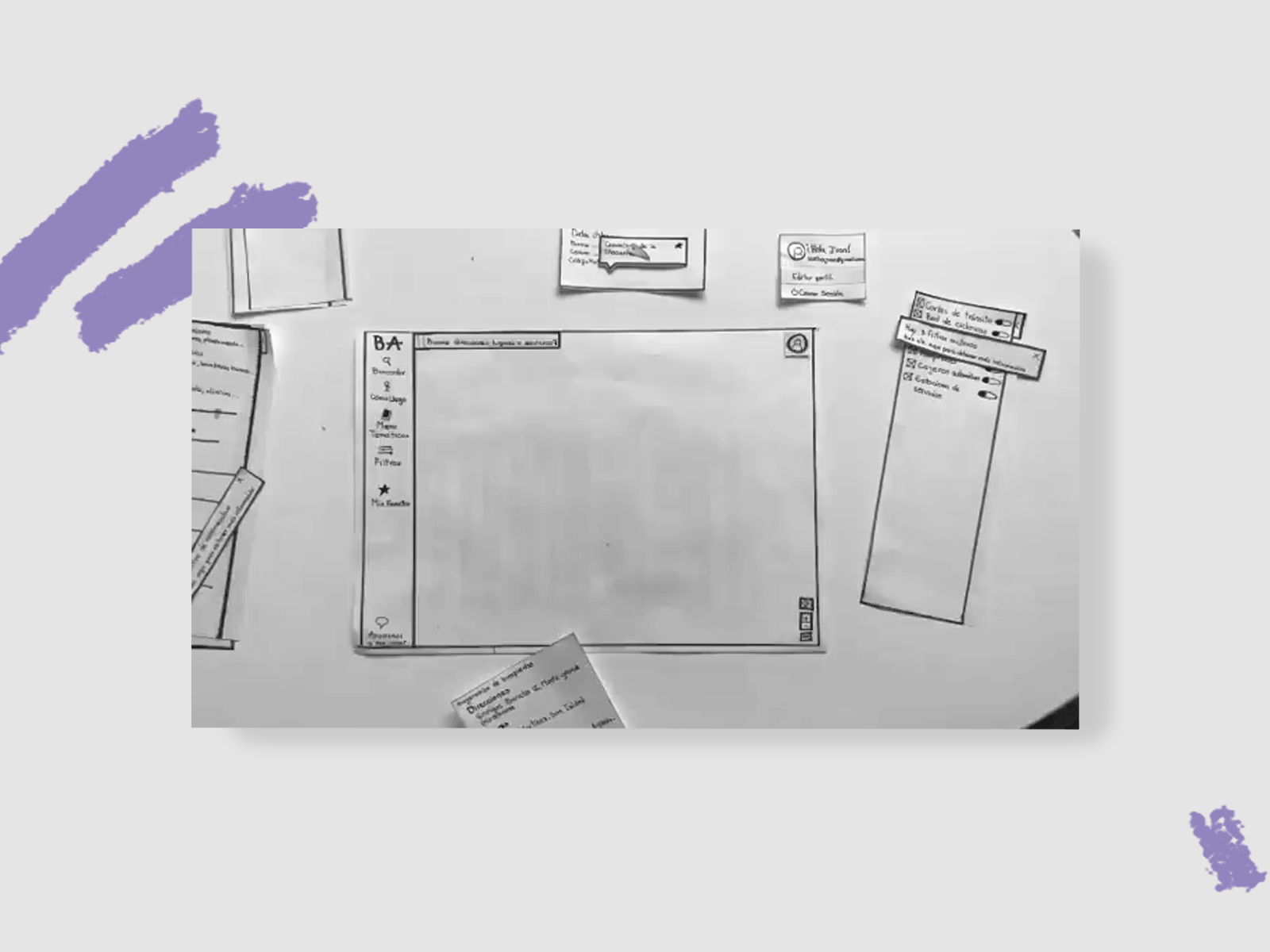 Prototipo app application black design homepage paper prototype prototyping ui ux uxui white wireframe