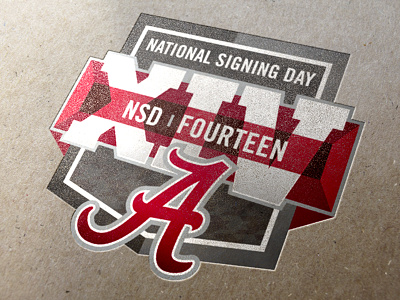 Alabama Crimson Tide Signing Day Logo football ncaa nike nsd