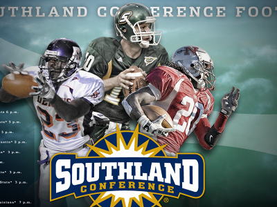 Southland Conference Wallpaper creative design football poster sports wallpaper