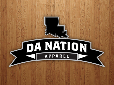 Da Nation Apparel Logo clothing logo louisiana sports