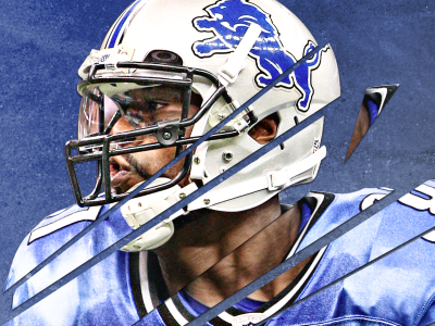 Calvin Johnson step 1 design detroit football lions nfl