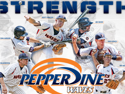 2012 Pepperdine Baseball Poster baseball ncaa poster schedule sports