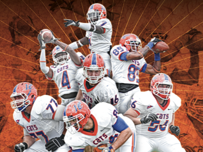 2012 Louisiana College Football Celebration Poster design photo sports