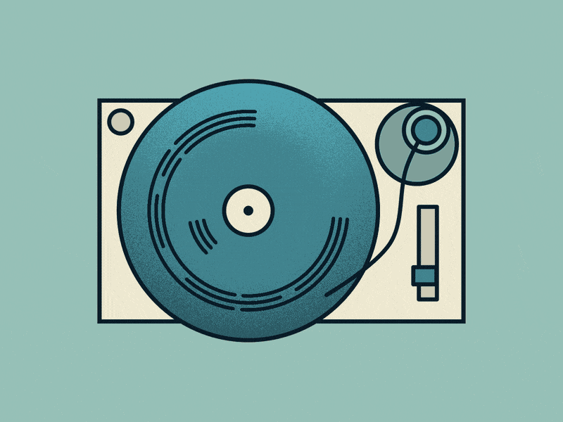 Record Player (36 Days of Type O) 36daysoftype05 abstract aftereffects alphabet letter mograph motiondesign player record turntable vinyl