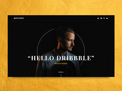 Hello, dribbblers! Golden shot. bootstrap design interactive layout template tips tricks typography unsplash web webdesign website