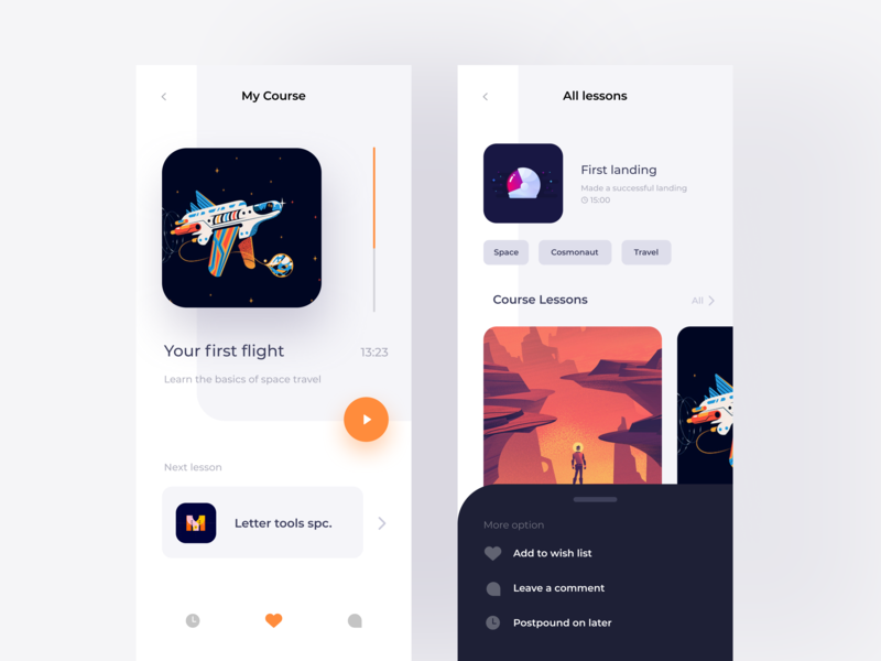 Educational platform | Player by Dmitry Kistanov on Dribbble