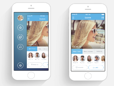 RateMash - Main Screens app apps concept dating ios 7 iphone ratemash tinder