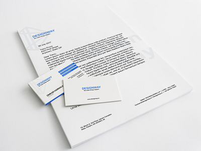 Designway identity agency businesscard designway identity letter head