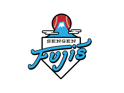 Sengen Fujis baseball logo logo type sports typography