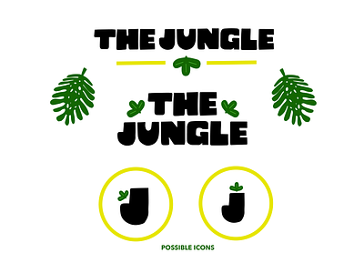 The Jungle art art style artwork branding design digital drawing icon illustration logo procreate style typography wordmark