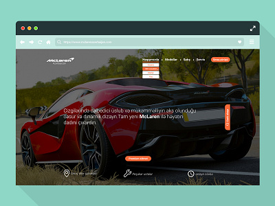 "McLaren Azerbaijan" Homepage Web Design.Ui/Ux auto branding design identity luxury mobile ui ux web website