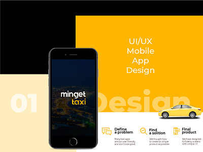 "Minget" Ui/Ux Mobile App Design app branding creative design graphic identity logo mobile taxi ui web website